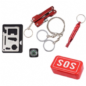 Sos Emergency Equipment Tool Kit First Aid Box Kalastustarvikkeet Ulkokäyttöön Selviytymisvarusteet