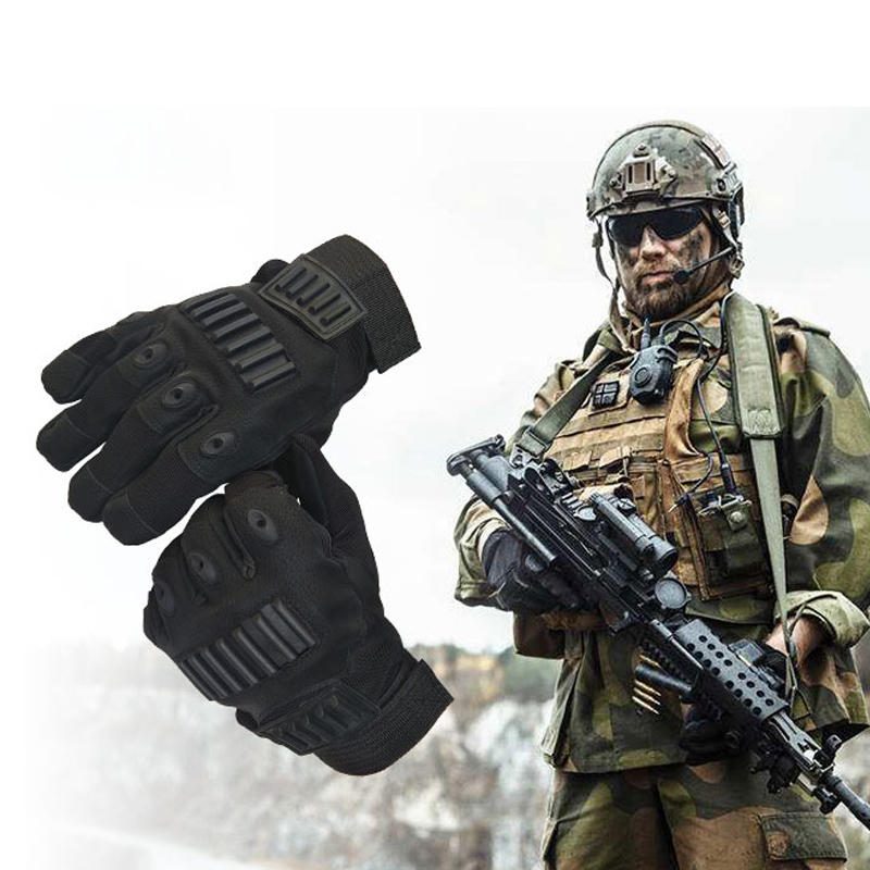 Tactical Full Finger Glove Outdoor Metsästys Urheilu Pyöräily Liukumaton Käsineet