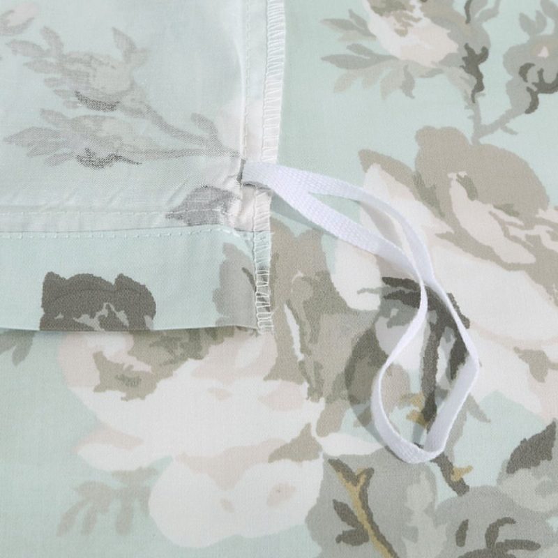 100 % Puuvillaa Chinoiserie Peony Blossom Vuodevaatteet Setti 3 Kpl Luxury Mint Green Kukka Pussilakana