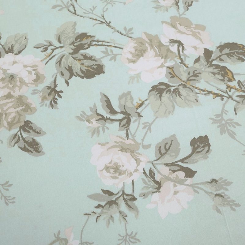 100 % Puuvillaa Chinoiserie Peony Blossom Vuodevaatteet Setti 3 Kpl Luxury Mint Green Kukka Pussilakana