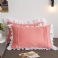 Coral Ruffle Shams