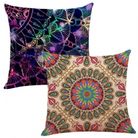 2kpl Bohemian Boho Style -tyynynpäälliset Hippy Gypsy Paisley Multicolors Koristeellinen Tyynynpäällinen