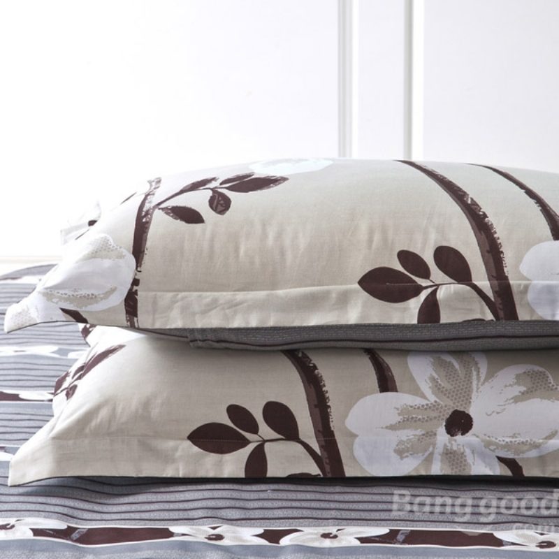 3 Tai 4 Kpl Cotton Taffeta Legends Flower Reactive Painettu Vuodevaatesarja