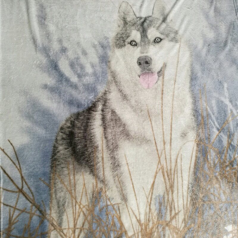 3d Print Husky Peitto Sohva Muoti Päällinen Matka Lasten Vuodevaatteet Velvet Pehmo Fleece