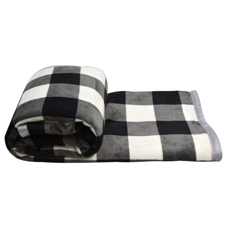 Buffalo Plaid Peitto Flanelli Geometrinen Heittopeitto 50 X 60