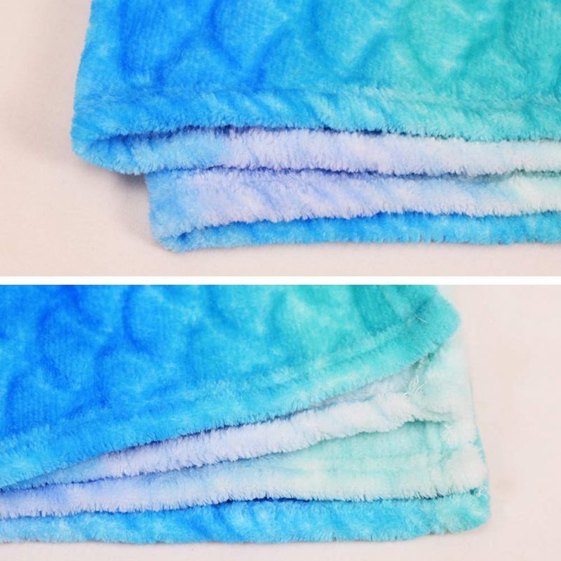 Fleece Ombre Design Mermaid -heittopeitto