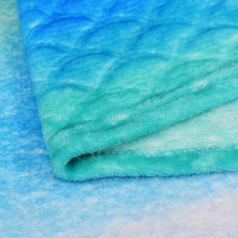 Fleece Ombre Design Mermaid -heittopeitto