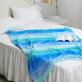 Fleece Ombre Design Mermaid -heittopeitto