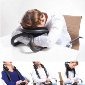 Ideashow Black Neck Suojaava U-muotoinen Tyyny Lentokone Autotoimisto Nap Pillow Matkatyyny