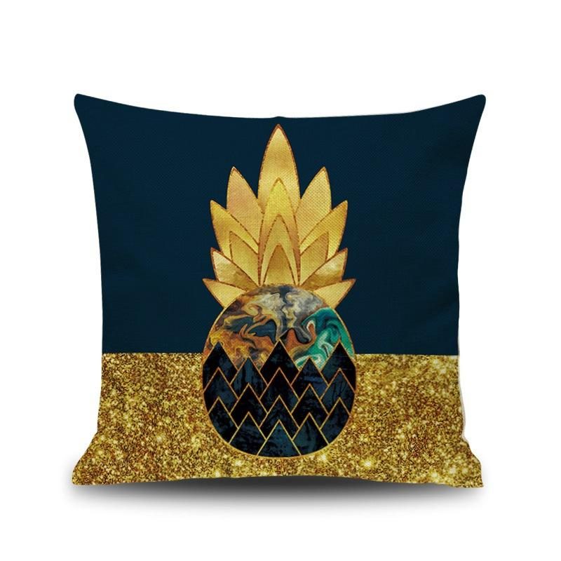 Ins Nordic Pineapple Cactus Geometric Style Pellava Tyynynpäällinen Kotisohva Art Decor Istuintyynynpäällinen