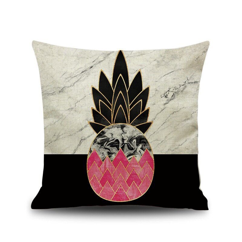 Ins Nordic Pineapple Cactus Geometric Style Pellava Tyynynpäällinen Kotisohva Art Decor Istuintyynynpäällinen