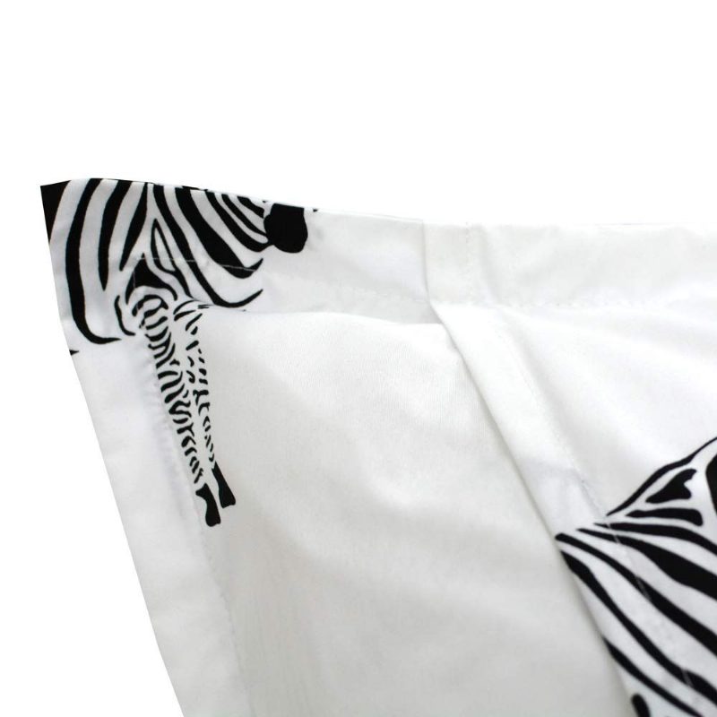 Throw Tyynynpäällinen Musta Zebra Print