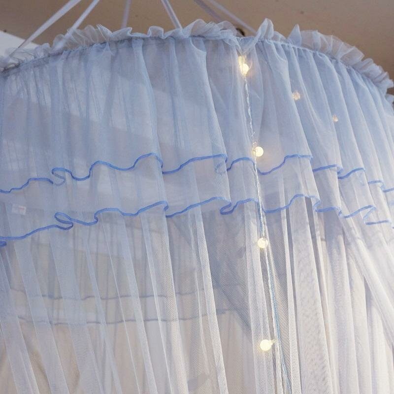 Tyylikäs Pitsisängyn Katos Mosquito Net Big Bed Canopy Home Vuodevaatteet