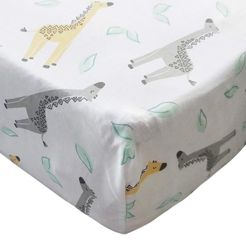 Vauvansänkysetit Pojille Vauvan Lastenhuoneen Vuodevaatteet Woodland Giraffe Family Dot Design Harmaa Ja Keltainen 8-osainen