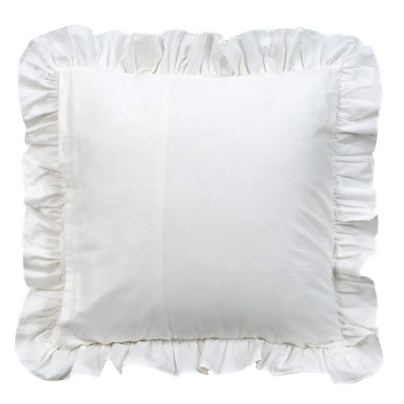 White Pillow Shams 2 Pack Ruffled Throw Tyynynpäällinen