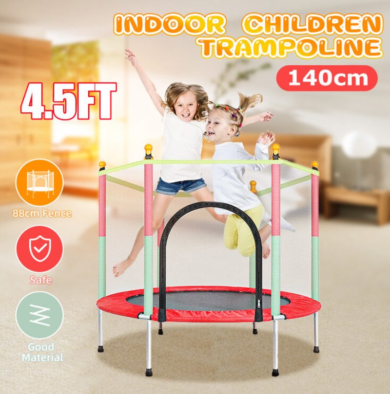 \u3010eu Direct\u3011round Home Indoor Trampoliini Lapsi Leikkii Hyppysängyssä Lapset Aikuiset Fitness Harjoitusvälineet Koteloalusta