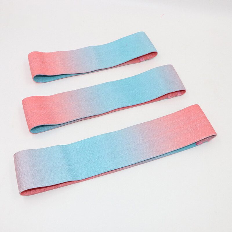 1 Pc Gradient Color Hip Training Resistance Band Home Fitness Jooga Vyö Jalat Lihas Joustonauha Harjoitusvälineet