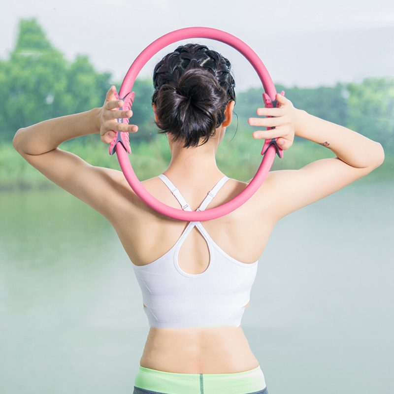 38cm Dual Grip Pilates Ring Circle Body Shaping Sport Fitness Harjoitus Joogasarja Setti