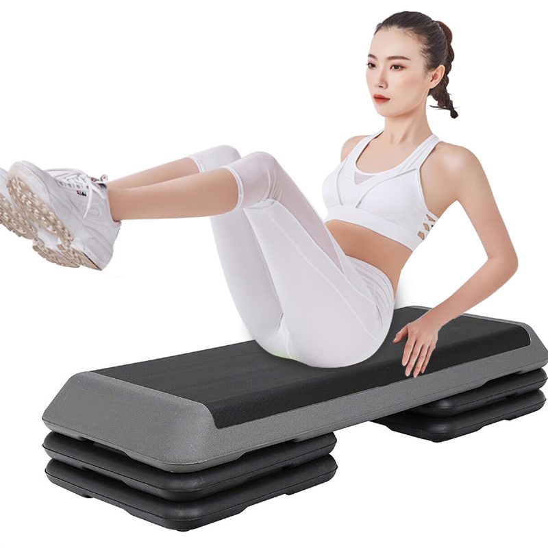 4 Risers 110 cm Aerobinen Harjoitus Stepper Cardio Fitness Penkki