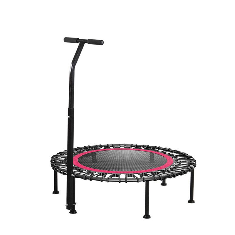 40"/50" Fitness Silent Mini Trampoliini Säädettävällä Kahvalla Aikuiset Lapset Sisäkuntosalille Benji Rebounder -hyppyharjoittelija