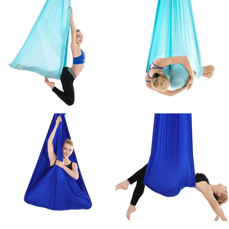 Aerial Yoga Swing Sling Hammock Inversion Anti-gravity Gym Pilates Tarvikkeineen