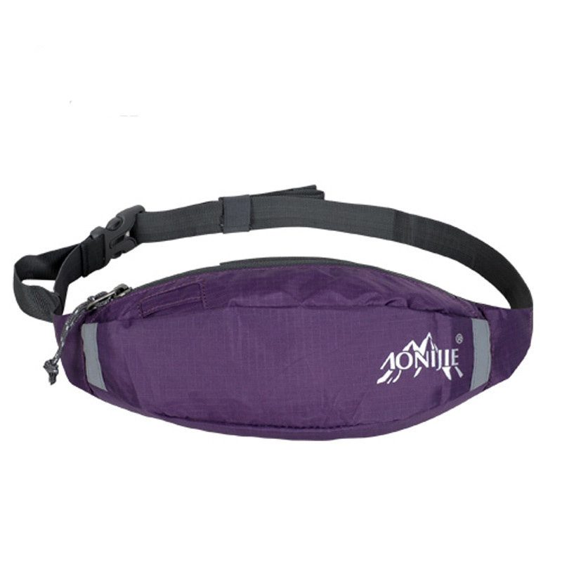 Aonijie Sports Running Waist Bag Pack Vedenpitävä Nylon Vaellussäilytyspussi