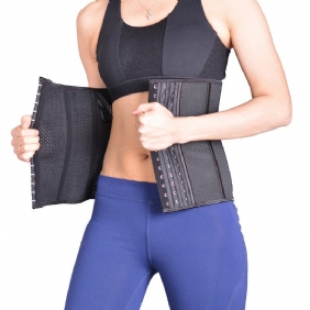 Body Shaper Sweat Waist Trimmer Trainer Korsetti Urheilu Jooga Kuntosali Harjoitus Pilates Säädettävä Kestävä Vatsarasvanpolttaja Kuuma Hiki Naisille