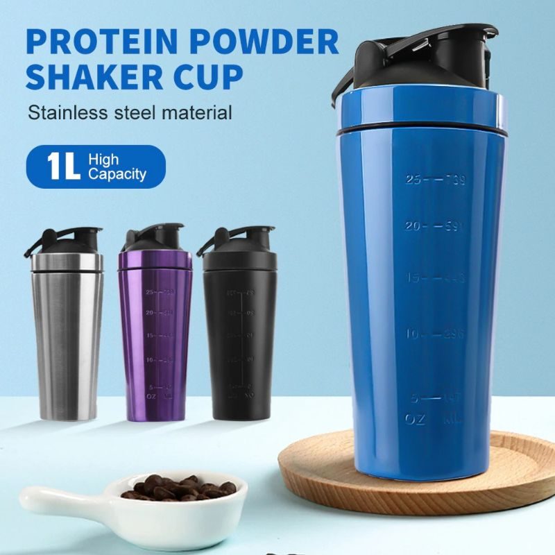 Heraproteiinijauhe Urheilushakeripullo Vesipulloille Gym Nutrition Blender Cup