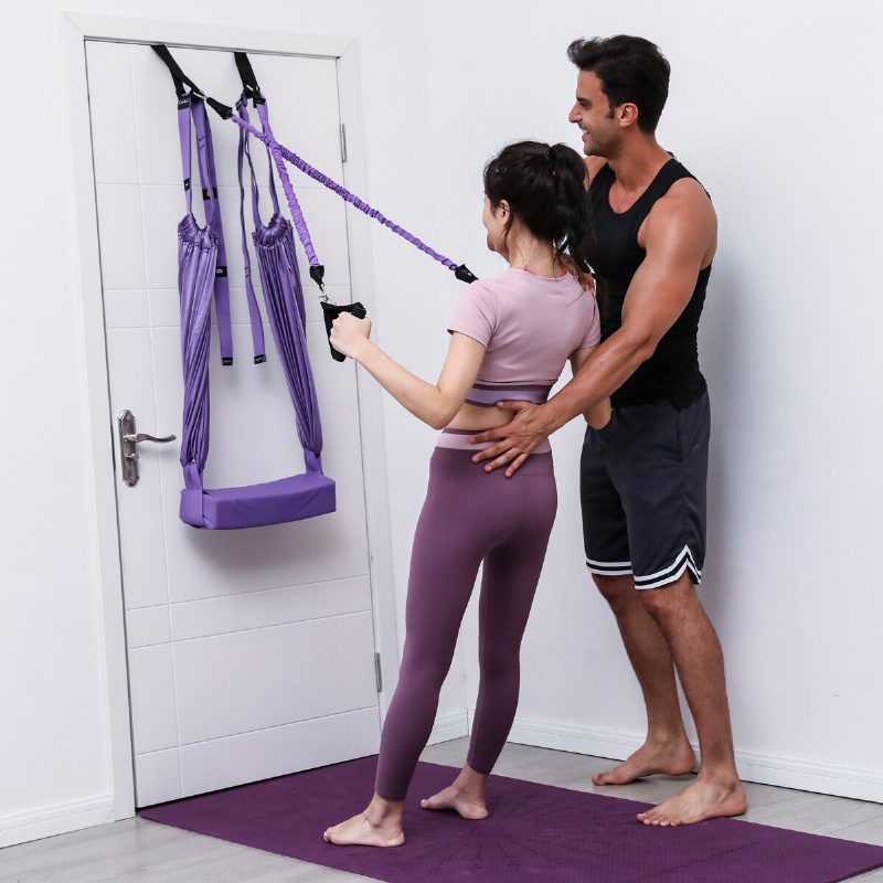 Jooga Vyötärönyöri Trapetsimainen Keinu Setti Nylon Swing Anti-gravity Hammock Inversion Sling Pilates Voimistelu Harjoittelu Pystykeinu Akrobatia