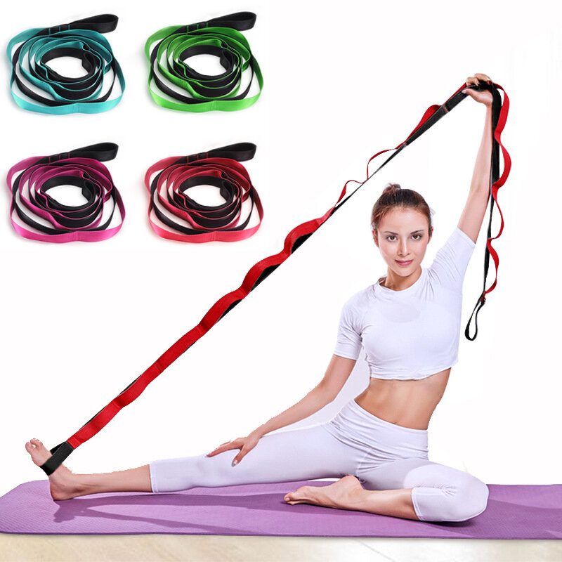 Kaload Pidennetty Nylon Fitness Yoga Band Kiristys Vyö Vetohihna Kotiin Pilates Vastusnauhat