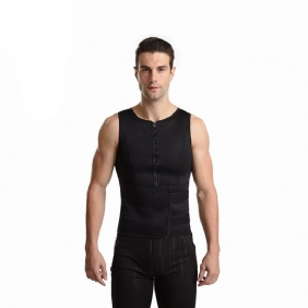 Miesten Neopreenisaunahikipuvut Body Shaper Vest -korsetti Belly