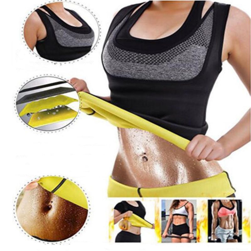 Naisten Laihduttava Kuumahikiliivi Body Shaper Control Neopreeni Vatsa Fat Burner Shapewear Verryttelypuku