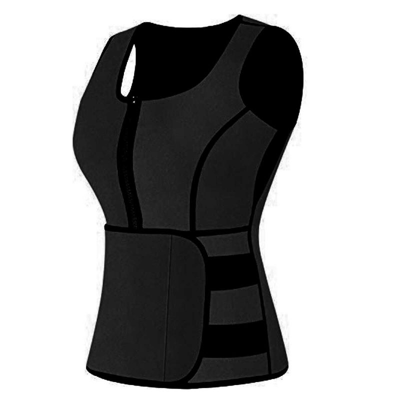 Naisten Säädettävä Sauna Laihdutus Hikivyö Liivi Vyötärö Body Shaper Tank Topit Fitness Jooga