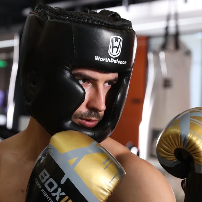 Nyrkkeilypäähineet Koko Kasvokypärä Sparring Protector