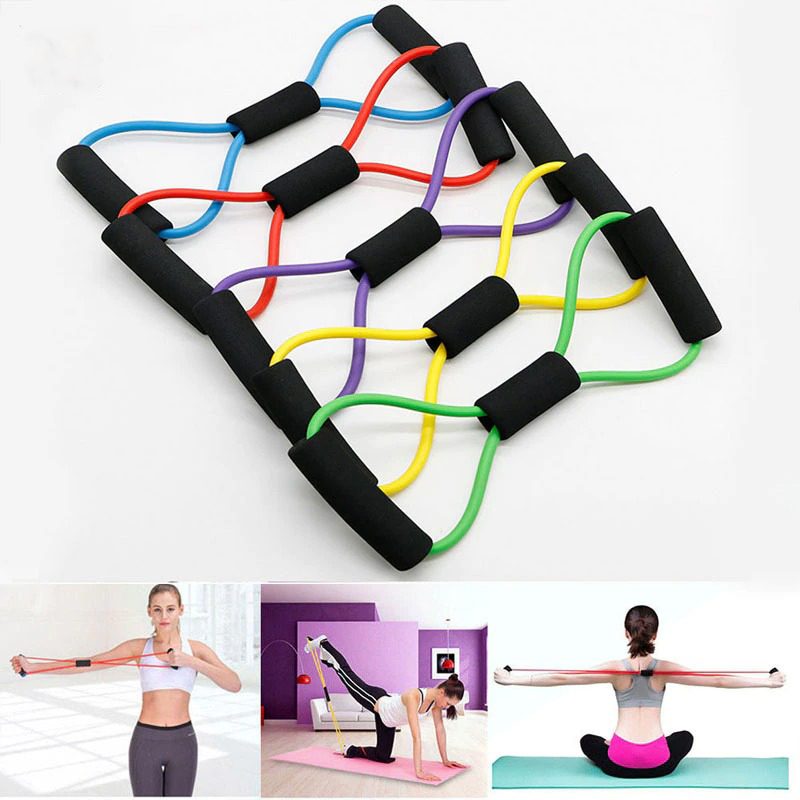 Resistance Bands Workout Jooga Kuntosali Fitness Vetoköysilenkki