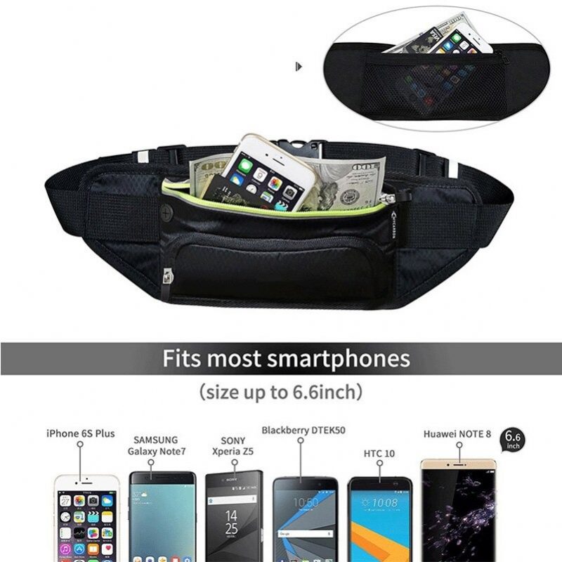 Running Waist Bag Vedenpitävä Fanny Pack