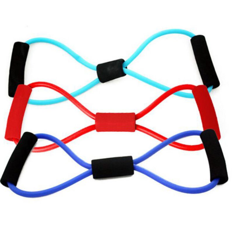 Sports Fitness Yoga Resistance Band 8 -muotoinen Vetoköysiputkilaitteet