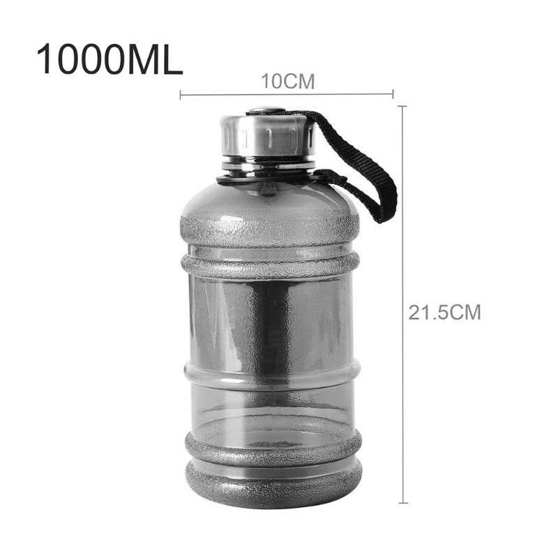 Suuri Tilavuus Vesipullo 1l/1.5l/2.2l Shaker Pullo Kahvalla