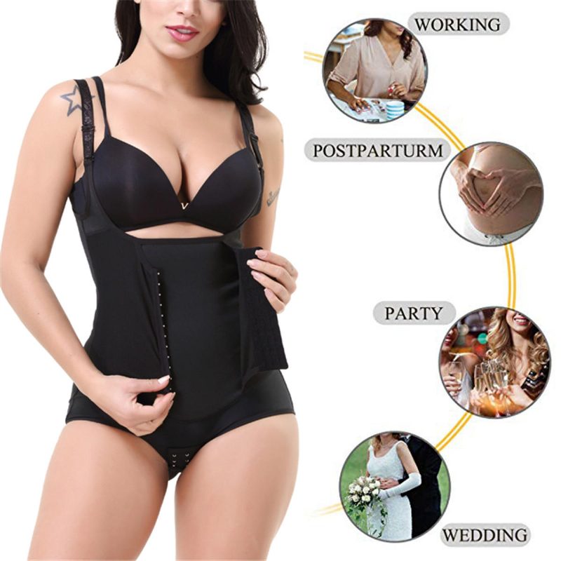 Sweat Saunapuku Body Shaper Naisten Liivi Thermo Neopreeni Trainer Hoikentava Vyötärö Vyö Verryttely Lyhythihainen