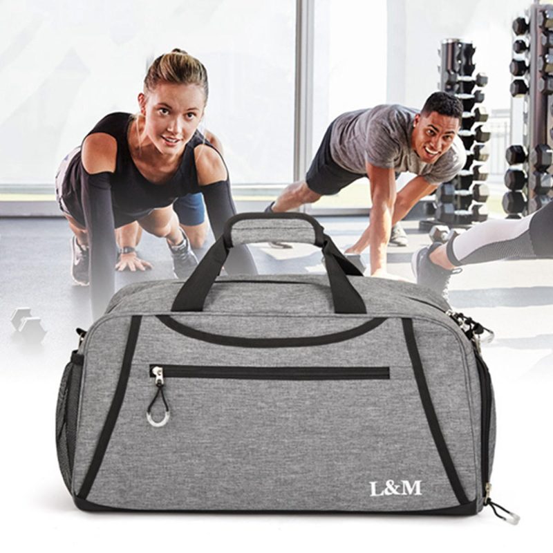 Urheilu Gym Training Fitness Bag Outdoor Travel Käsilaukut Joogalaukut Kenkälokerolla