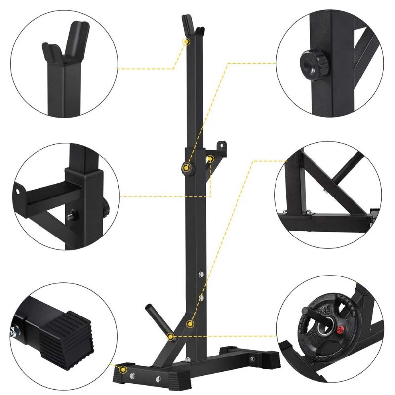 Us Direct Multi-function Dipping Station 50-57'' Korkea Säädettävä Painonnostopenkki Tankojalusta Kuntosali Koti 500 Punnan Kuormitus