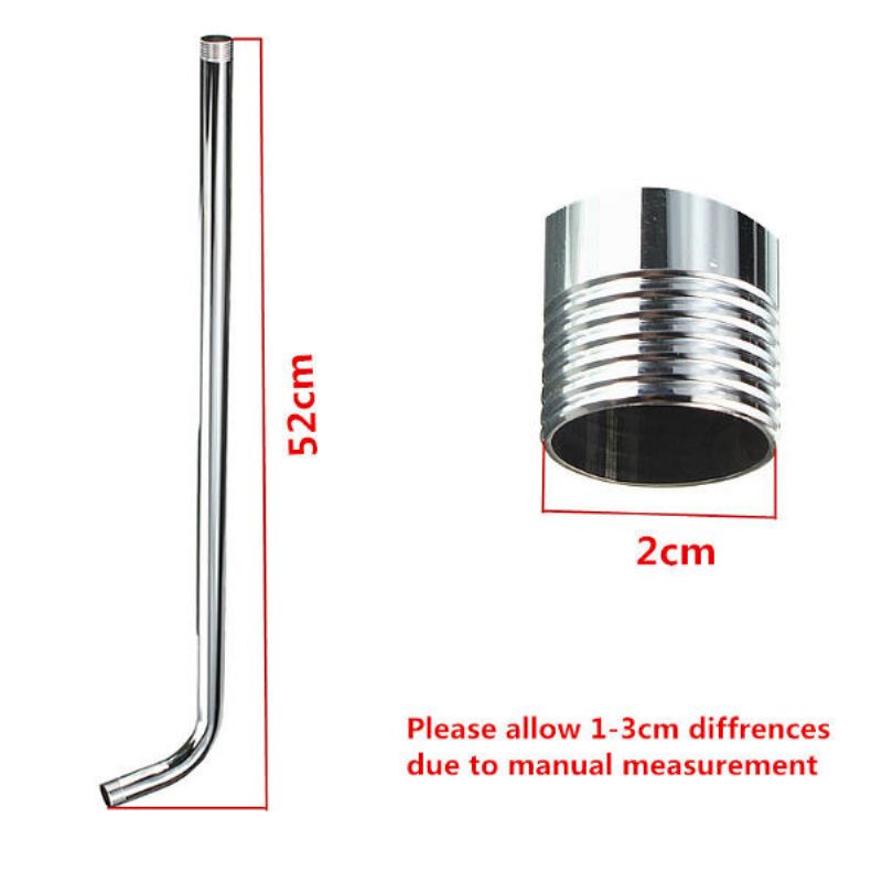 52 cm:n Liitäntäputken Jatkoputki Suihkuille Kiinteä Pää