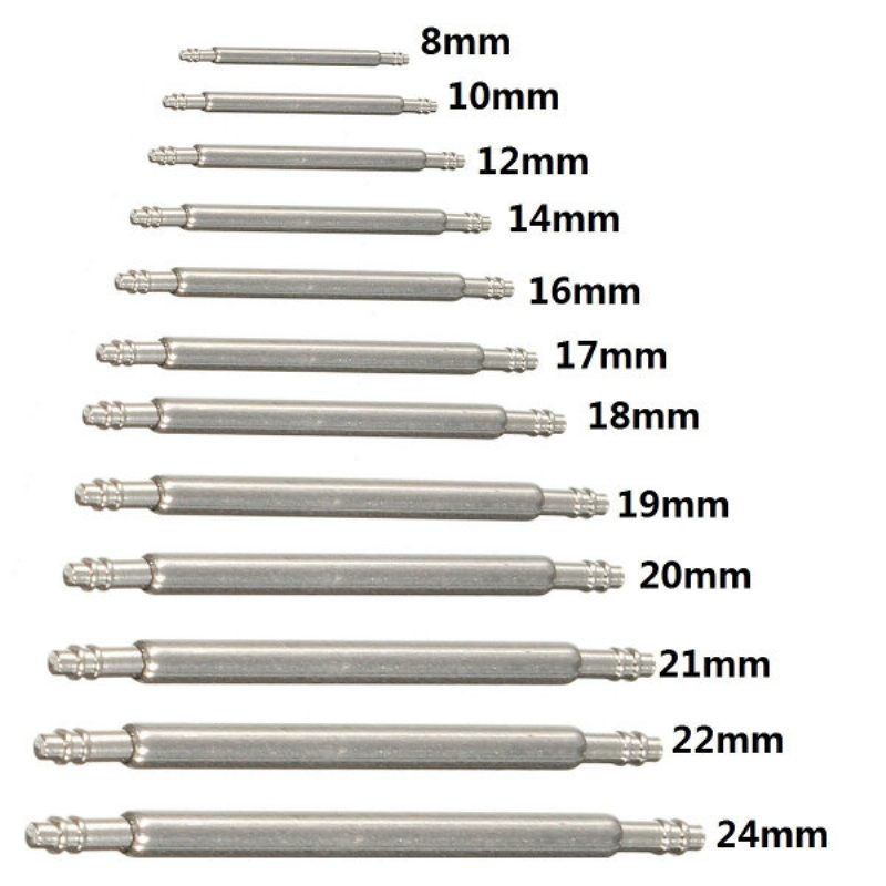 8-24 mm Ruostumattomasta Teräksestä Valmistettu Jousitangon Tapit Kellon Hihnalle