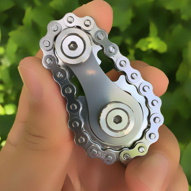 Hammaspyörät Vauhtipyörä Sormenpäässä Gyro Rattaat Ketjut Edc Metallilelu Vaihdeketju Drop Ship Sproket Roadbike Spinner