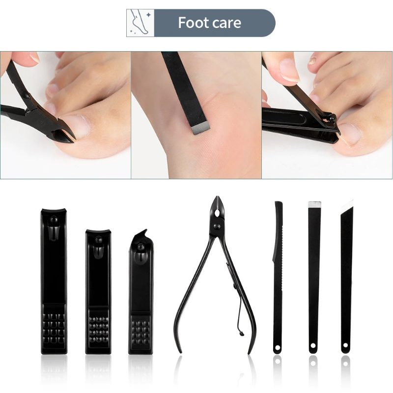 Manikyyrileikkurit Nail Clipper Set Kotitalouksien Ruostumattomasta Teräksestä