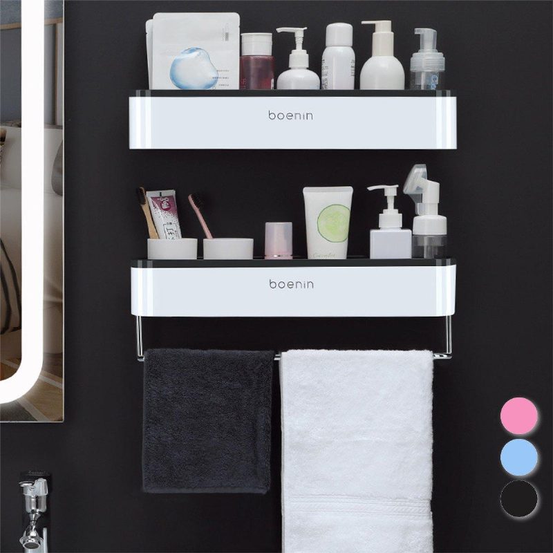 Monitoiminen Seinään Kiinnitettävä Säilytysteline Home Bath Organizer -hyllyteline