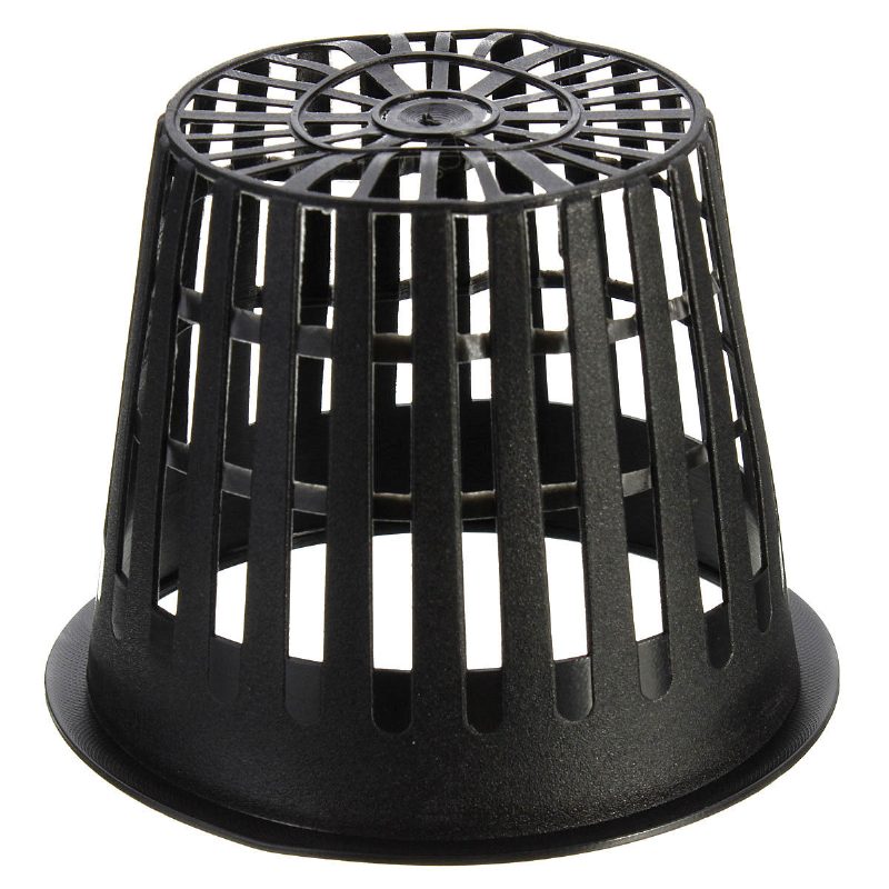 Muovinen Mesh Pot Net Basket Hydroponic Aeroponic Flower Container Plant Grow Pot Cup