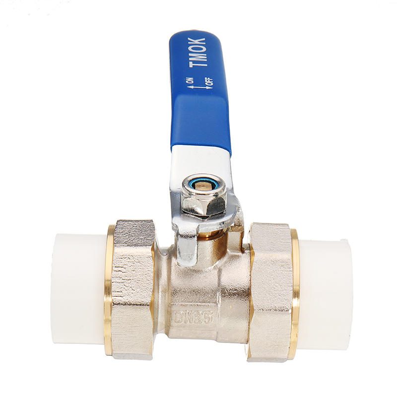 Tmok 3/4" 1" 1-1/4" Ppr Messinkipalloventtiili Heat Fusion Double Union Socket Lvi-liitin