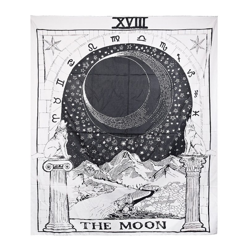 210cm Sun Star Moon Tarot Tapestry Hippie Seinäpeitto Huoneen Sisustus