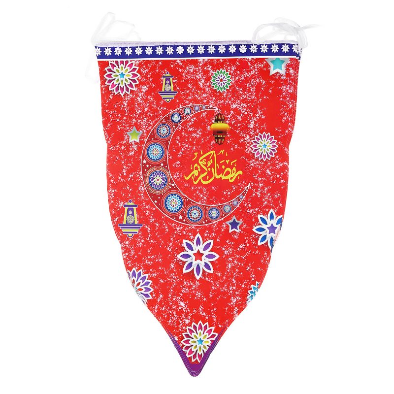 8 Kpl Ramadan Mubarak Arabic Bunting Islamic Celebration Lippulippukoristeita